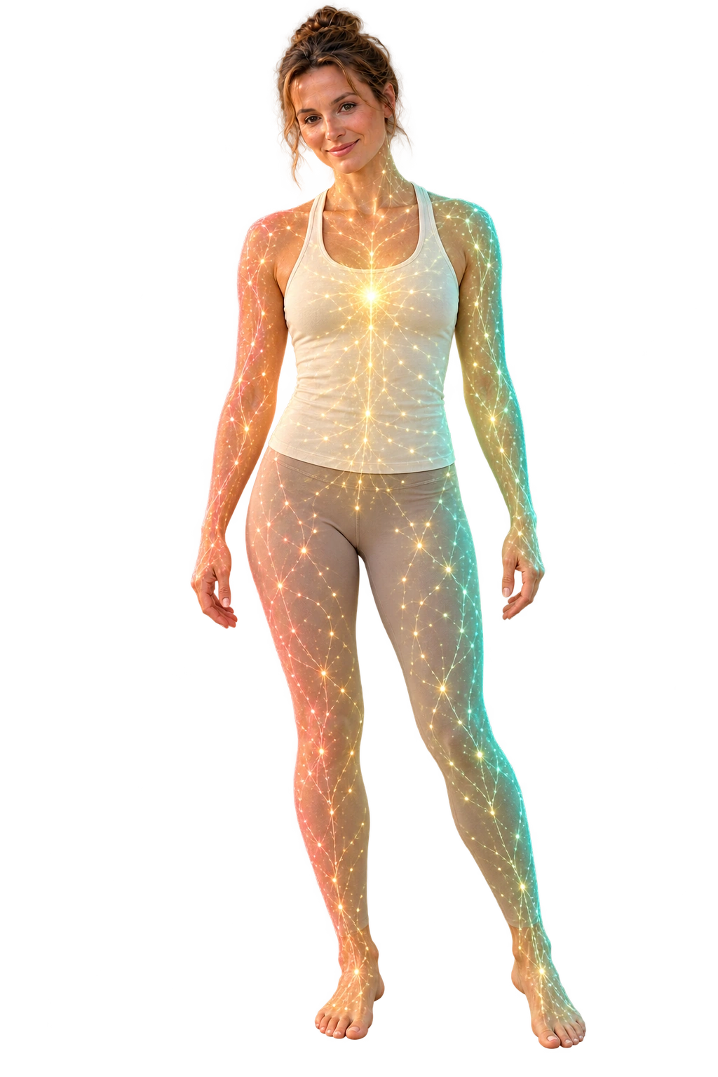 Your biological twin with its illuminated molecular network